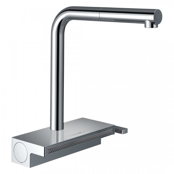 Hansgrohe Aquno Select M81 bateria kuchenna stojąca z wyciąganą wylewką chrom 73830000