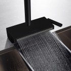 Hansgrohe Aquno Select M81 bateria kuchenna stojąca z wyciąganą wylewką czarny mat 73830670