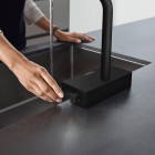 Hansgrohe Aquno Select M81 bateria kuchenna stojąca z wyciąganą wylewką czarny mat 73830670