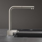 Hansgrohe Aquno Select M81 bateria kuchenna stojąca z wyciąganą wylewką stal 73830800