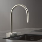 Hansgrohe Aquno Select M81 bateria kuchenna stojąca z wyciąganą wylewką stal 73831800