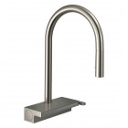 Hansgrohe Aquno Select M81 bateria kuchenna stojąca z wyciąganą wylewką stal 73831800
