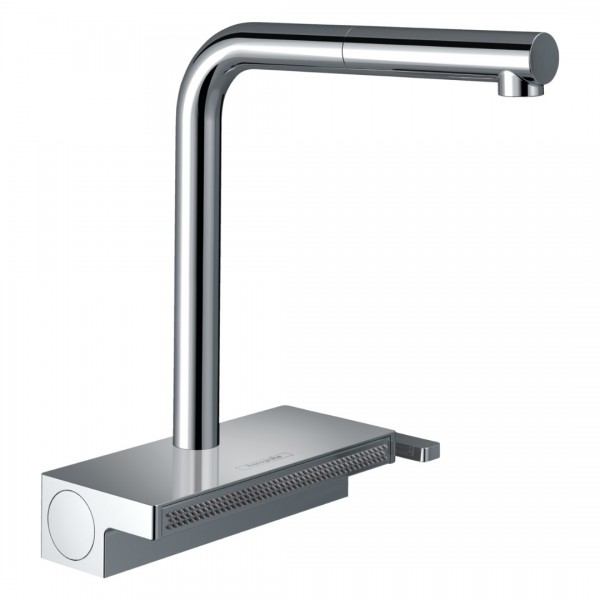 Hansgrohe Aquno Select M81 bateria kuchenna stojąca z wyciąganą wylewką chrom 73836000