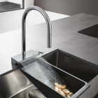 Hansgrohe Aquno Select M81 bateria kuchenna stojąca z wyciąganą wylewką chrom 73831000