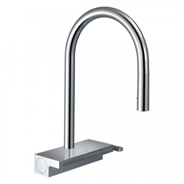 Hansgrohe Aquno Select M81 bateria kuchenna stojąca z wyciąganą wylewką chrom 73831000