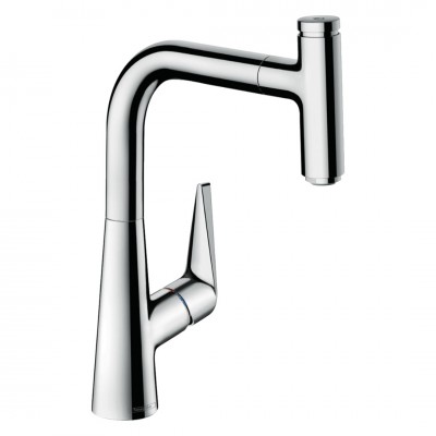 Hansgrohe Talis Select M51 bateria kuchenna stojąca z wyciąganą wylewką chrom 73852000