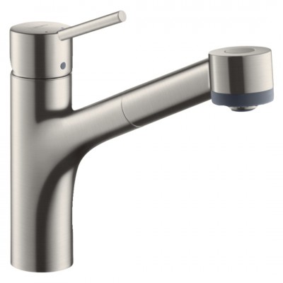Hansgrohe Talis M52 bateria kuchenna stojąca z wyciąganą wylewką stal 73860800
