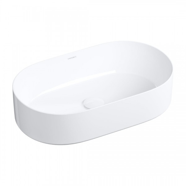 Omnires Mesa umywalka nablatowa 53x32 cm biały połysk MESA530BP