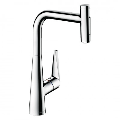 Hansgrohe Talis Select M51 bateria kuchenna stojąca z wyciąganą wylewką chrom 73867000