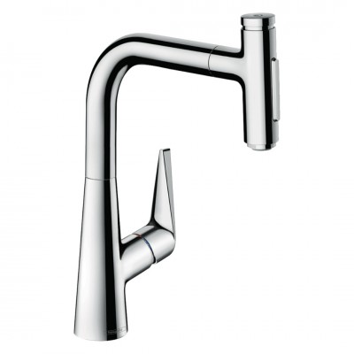 Hansgrohe Talis Select M51 bateria kuchenna stojąca z wyciąganą wylewką chrom 73868000