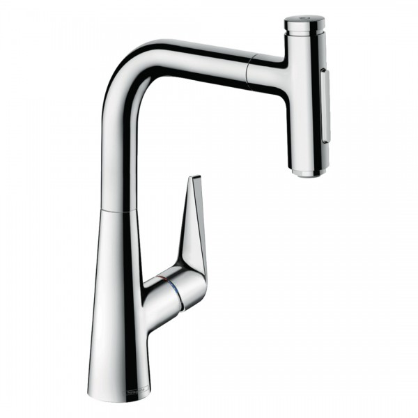 Hansgrohe Talis Select M51 bateria kuchenna stojąca z wyciąganą wylewką chrom 73868000
