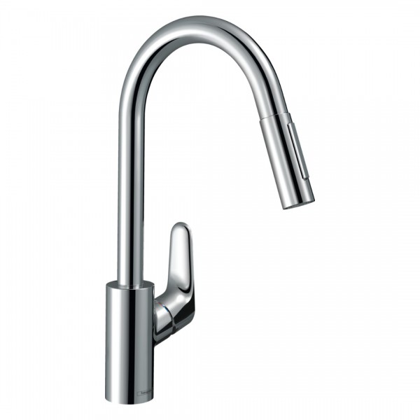 Hansgrohe Focus bateria kuchenna z wyciąganą wylewką chrom 31815000