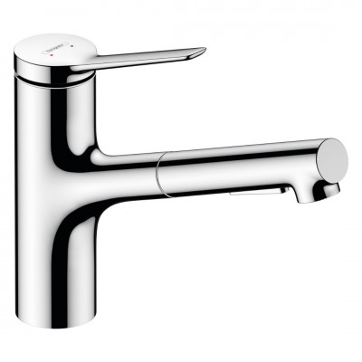 Hansgrohe Zesis M33 bateria kuchenna stojąca z wyciąganą wylewką chrom 74800000