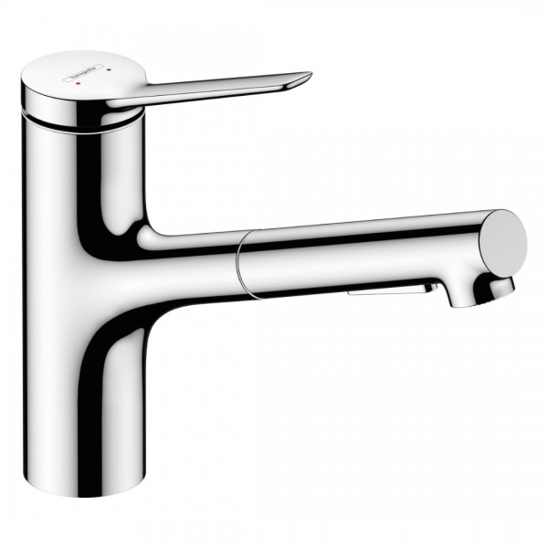 Hansgrohe Zesis M33 bateria kuchenna stojąca z wyciąganą wylewką chrom 74800000