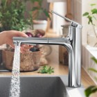 Hansgrohe Zesis M33 bateria kuchenna stojąca z wyciąganą wylewką chrom 74801000