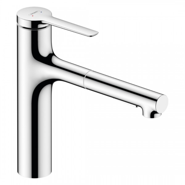 Hansgrohe Zesis M33 bateria kuchenna stojąca z wyciąganą wylewką chrom 74801000