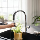 Hansgrohe Aqittura M91 bateria kuchenna stojąca z filtrem chrom 76803000