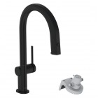 Hansgrohe Aqittura M91 bateria kuchenna stojąca z filtrem czarny mat 76803670