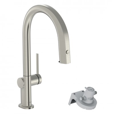 Hansgrohe Aqittura M91 bateria kuchenna stojąca z filtrem stal 76803800
