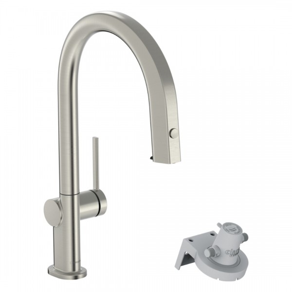 Hansgrohe Aqittura M91 bateria kuchenna stojąca z filtrem stal 76803800