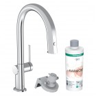 Hansgrohe Aqittura M91 bateria kuchenna stojąca zestaw startowy chrom 76801000