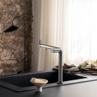Hansgrohe Aqittura M91 bateria kuchenna stojąca z filtrem stal 76804800