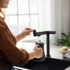 Hansgrohe Aqittura M91 bateria kuchenna stojąca zestaw startowy czarny mat 76802670