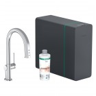 Hansgrohe Aqittura M91 bateria kuchenna stojąca SodaSystem chrom 76836000