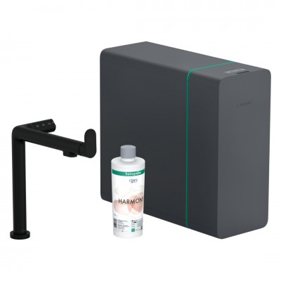 Hansgrohe Aqittura M91 bateria kuchenna stojąca SodaSystem czarny mat 76837670