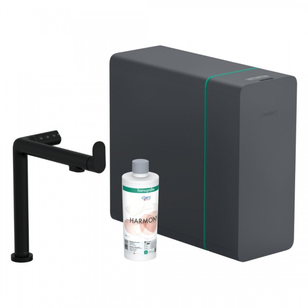 Hansgrohe Aqittura M91 bateria kuchenna stojąca SodaSystem czarny mat 76837670