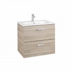 Roca Victoria Basic zestaw łazienkowy Unik 60 cm z szufladami biały połysk A855884806