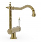 Tres Clasic bateria kuchenna stojąca podokienna mosiądz antyczny mat 24233401LM