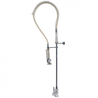 Tres Essential bateria kuchenna stojąca chrom 130484