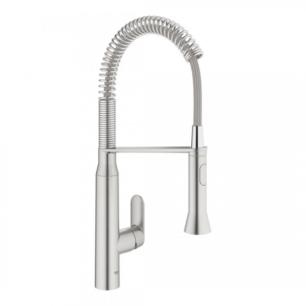 Grohe K7 bateria kuchenna stojąca stal 31379DC0