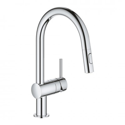 Grohe Minta bateria kuchenna stojąca z wyciąganą wylewką chrom 32321002