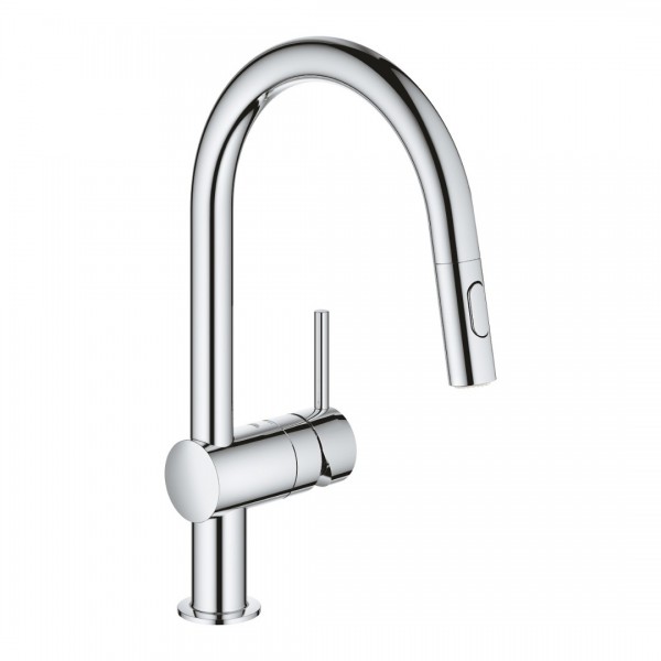 Grohe Minta bateria kuchenna stojąca z wyciąganą wylewką chrom 32321002