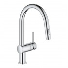 Grohe Minta bateria kuchenna stojąca z wyciąganą wylewką chrom 32321002