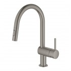 Grohe Minta bateria kuchenna stojąca z wyciąganą wylewką brushed hard graphite 32321AL2