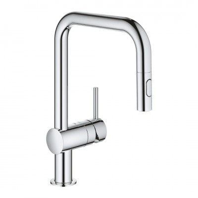 Grohe Minta bateria kuchenna stojąca z wyciąganą wylewką chrom 32322002
