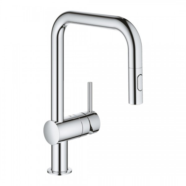 Grohe Minta bateria kuchenna stojąca z wyciąganą wylewką chrom 32322002