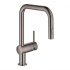 Grohe Minta bateria kuchenna stojąca z wyciąganą wylewką hard graphite 32322A02