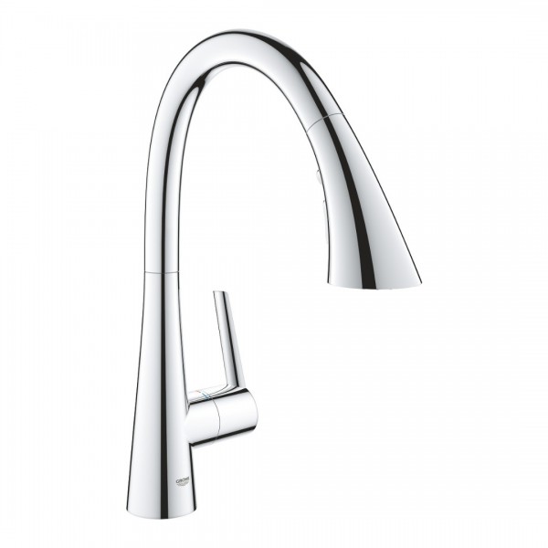 Grohe Zedra bateria kuchenna stojąca z wyciąganą wylewką chrom 32294002