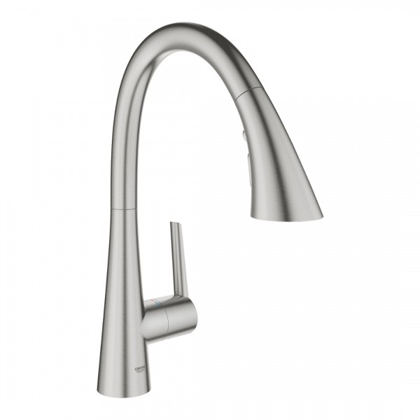 Grohe Zedra bateria kuchenna stojąca z wyciąganą wylewką stal 32294DC2