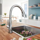 Grohe Zedra Touch bateria kuchenna elektroniczna stojąca z wyciąganą wylewką chrom 30219002