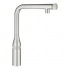 Grohe Essence SmartControl bateria kuchenna stojąca z wyciąganą wylewką stal 31615DC0