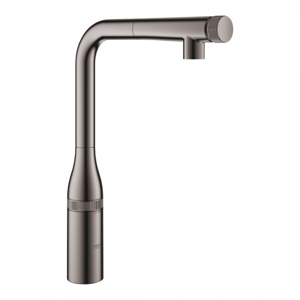Grohe Essence SmartControl bateria kuchenna stojąca z wyciąganą wylewką hard graphite 31615A00