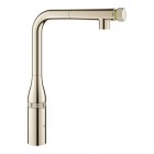 Grohe Essence SmartControl bateria kuchenna stojąca z wyciąganą wylewką polished nickel 31615BE0