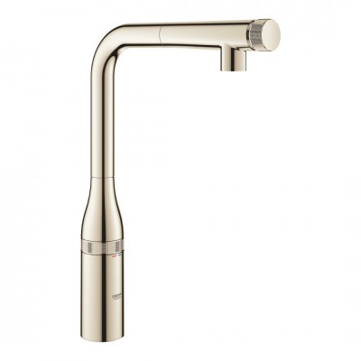 Grohe Essence SmartControl bateria kuchenna stojąca z wyciąganą wylewką polished nickel 31615BE0
