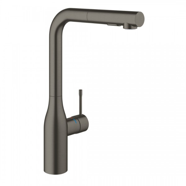 Grohe Essence bateria kuchenna stojąca z wyciąganą wylewką brushed hard graphite 30504AL0