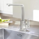 Grohe Eurocube bateria kuchenna stojąca stal 31255DC0
